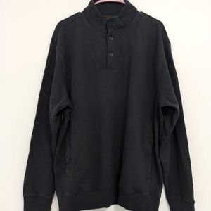 Chaps Mens Sweater NAVY BLUE XLarge Henley Outdoors Casual Travel LONG SLEEVE